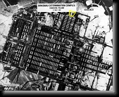 Auschwitz I. Allied aerial reconnaissance photograph, 1944. * Birkenau, 31. kvten 1944 * 760 x 617 * (81KB)
